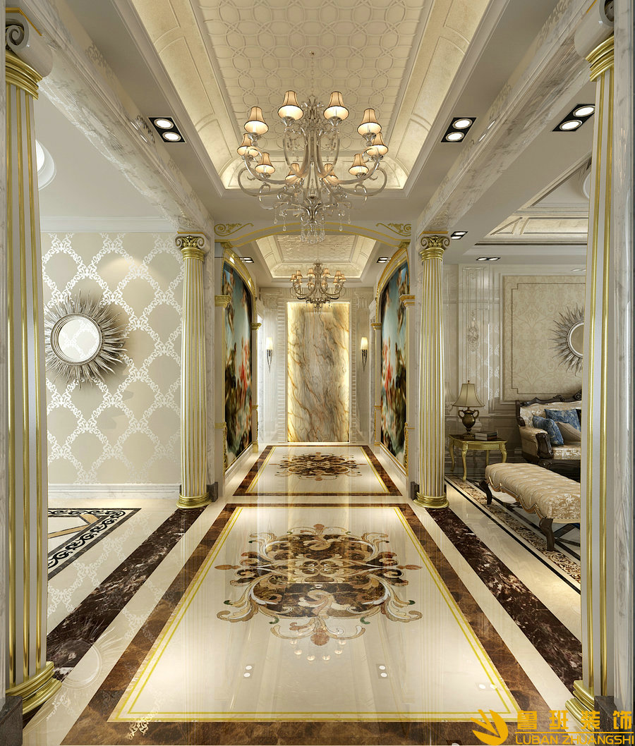 中信城市廣場187㎡裝修設(shè)計門廳