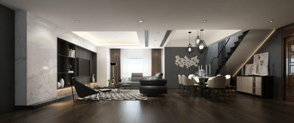 保利百合157平裝修設計