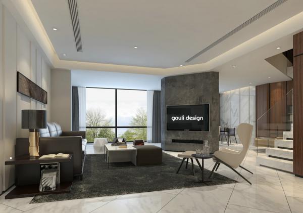 時代豪庭200平現代復式設計裝修