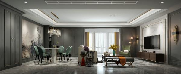 中糧祥云平層現(xiàn)代設計裝修
