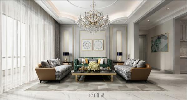 鷺湖宮八區(qū)337.5平簡歐大平層設計裝修