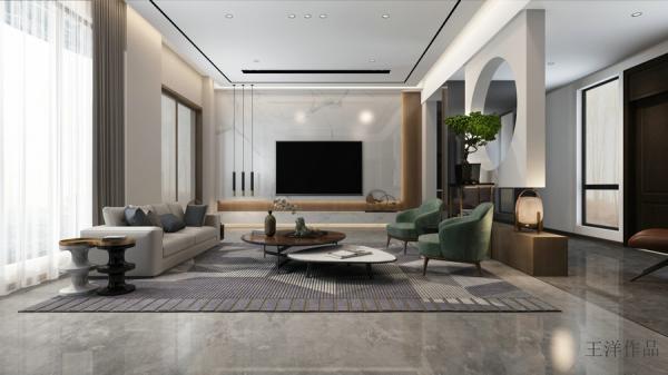 朗詩南門綠郡565平現代別墅設計裝修