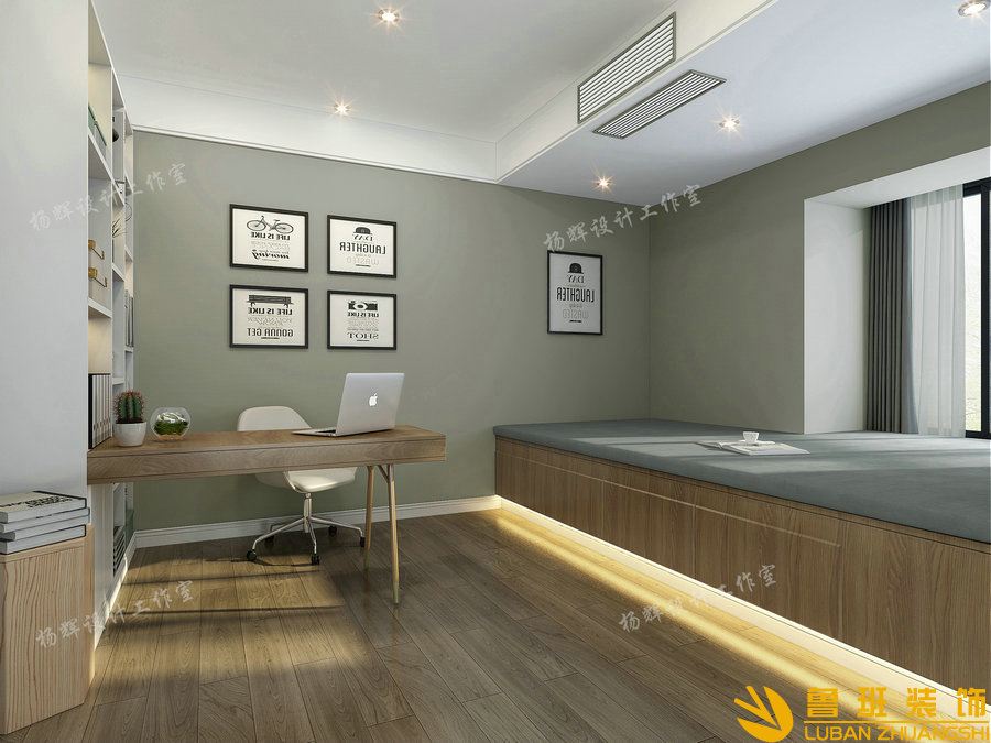 恒大·天府半島160平現(xiàn)代平層設(shè)計裝修書房