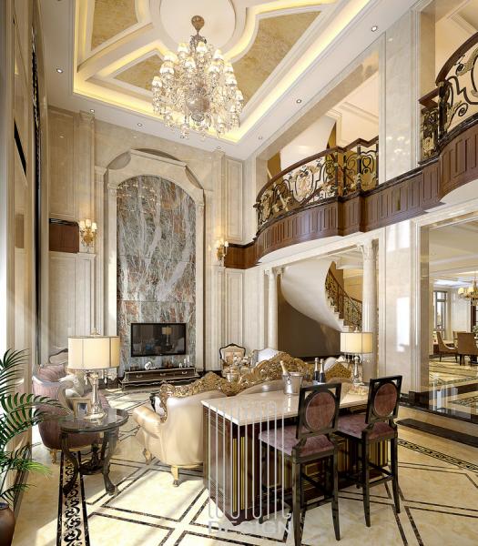 復(fù)地御香山380平美式別墅設(shè)計(jì)裝修