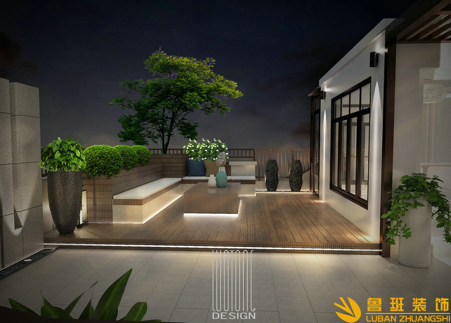 九里晴川300平別墅現(xiàn)代裝修設(shè)計屋頂