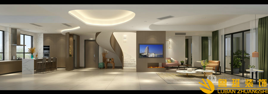 御今緣 300平現(xiàn)代時(shí)尚別墅裝修設(shè)計(jì)餐廳