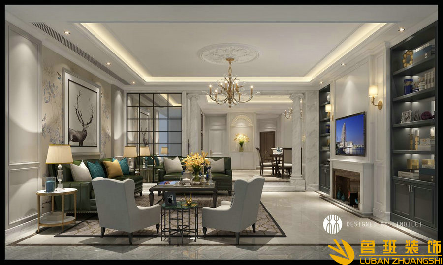 云棲谷460簡美別墅設計裝修客廳