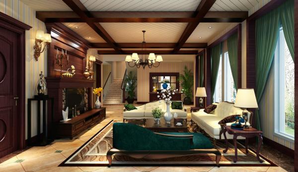 麓山國際.香怡林380美式別墅裝修設(shè)計(jì)