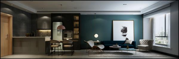 譽(yù)峰.遇見(jiàn)60平公寓混搭設(shè)計(jì)裝修