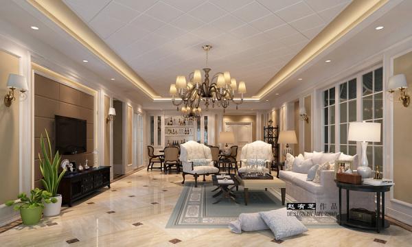 半島城邦240平簡歐設計裝修