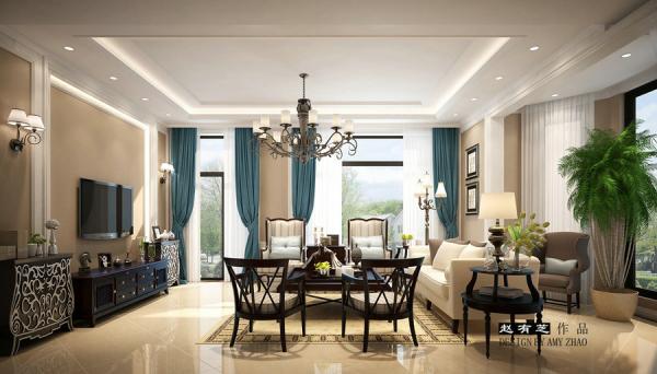 銀泰花園400美式別墅設計裝修