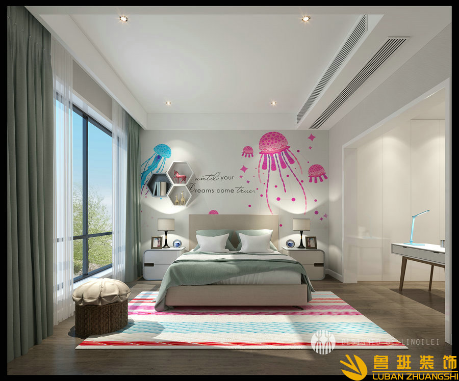 半山愛馬仕400現(xiàn)代別墅設(shè)計(jì)裝修臥室