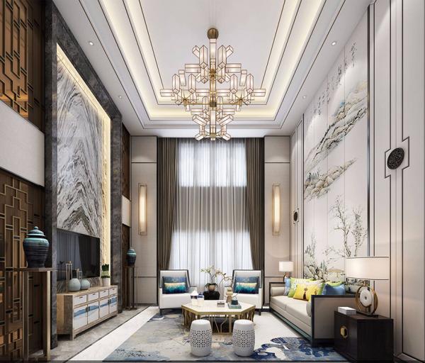 雅居樂600平中式別墅裝修設計