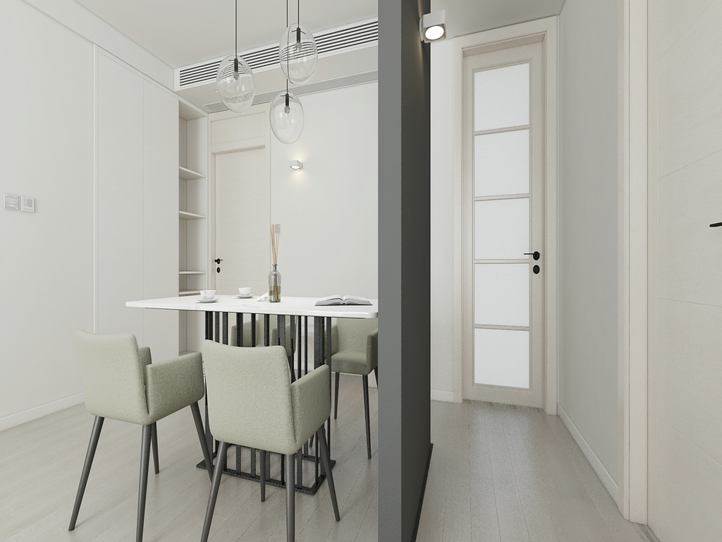 綠地·GIC82平小戶型裝修設(shè)計餐廳1