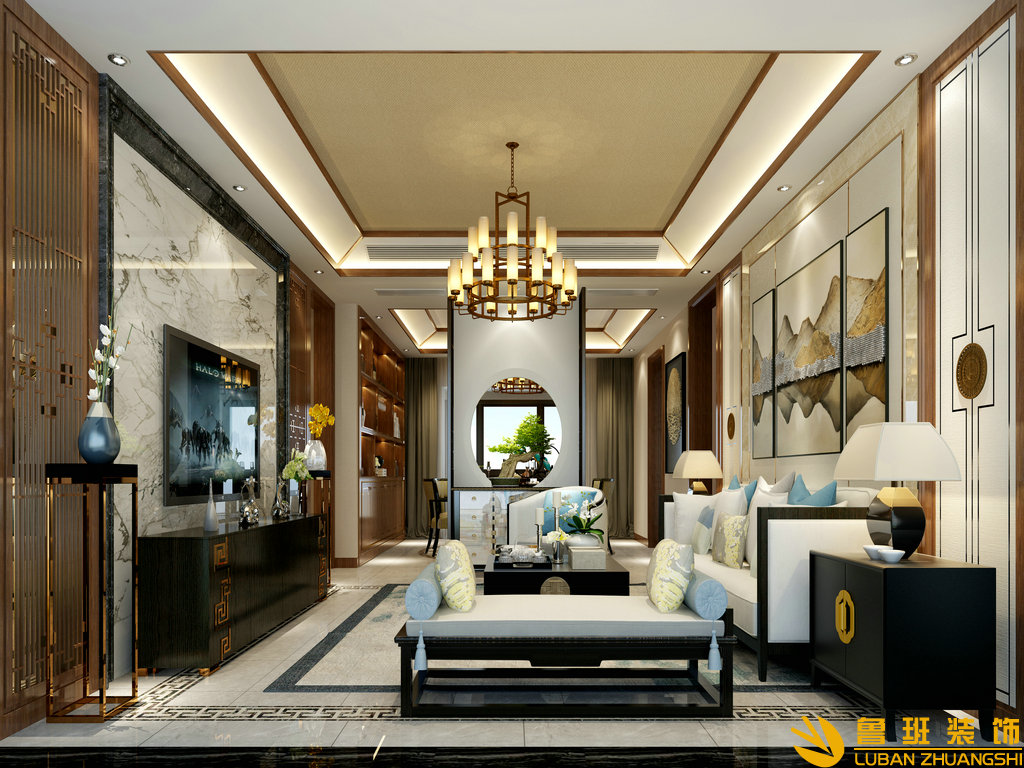 南城都匯125平裝修設計客廳