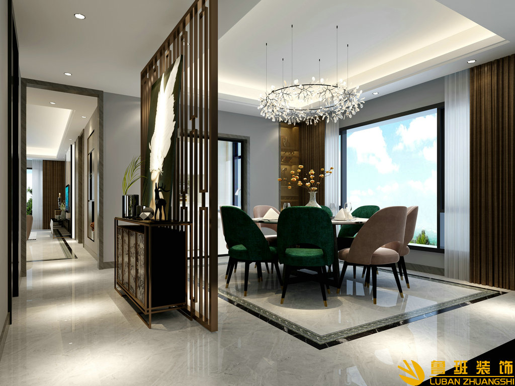 星河灣162平大平層裝修設計餐廳