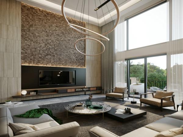 山水峨眉650平大別墅裝修設計