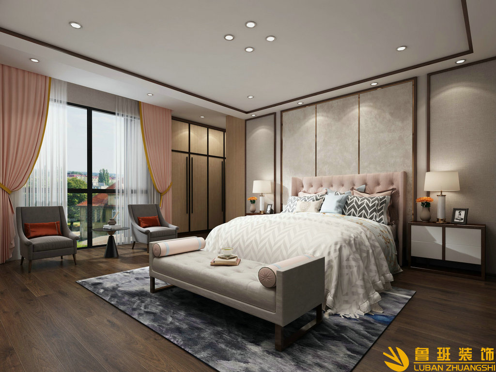 成都后花園345平別墅裝修設(shè)計女兒房