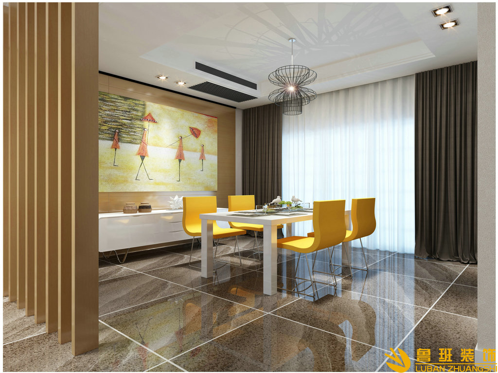 雅居樂189平大平層裝修設(shè)計餐廳