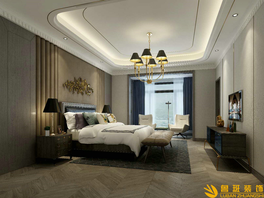 保利康橋125平裝修設計臥室