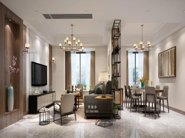 西華苑180平大平層裝修設計