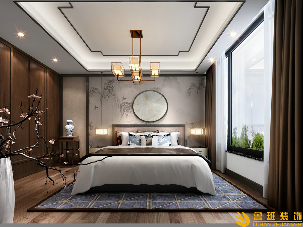 信和御龍山130平裝修設計臥室