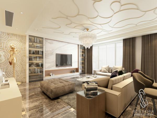 龍湖世紀(jì)峰景385平別墅裝修設(shè)計(jì)