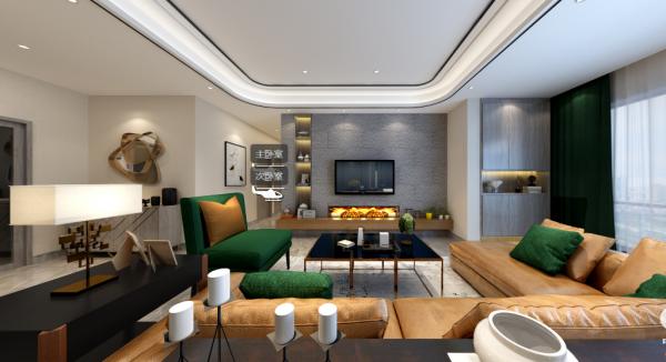 成都復地金融島180平設計裝修