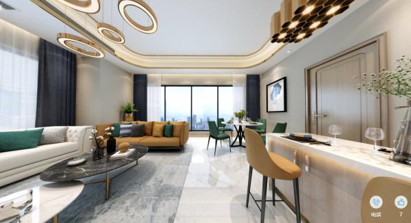 成都龍湖香頌133平設計裝修
