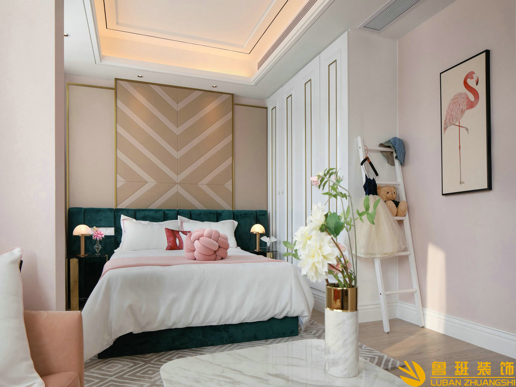 蔚藍卡地亞238平設計裝修臥室2