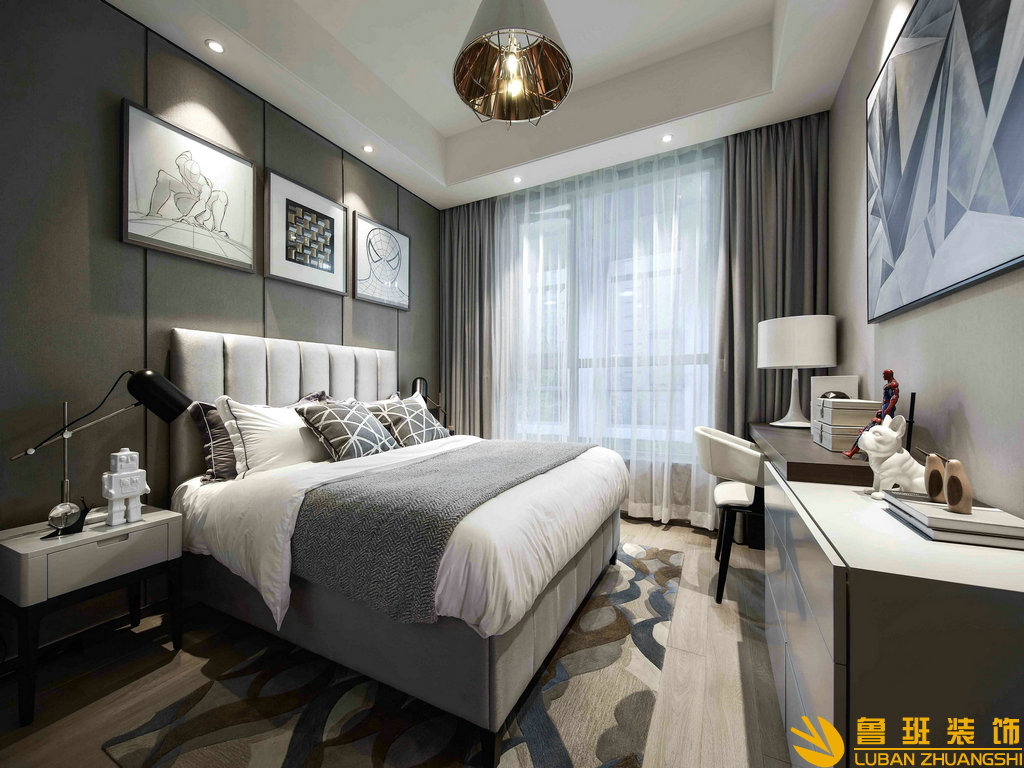 南城都匯140平設(shè)計裝修臥室