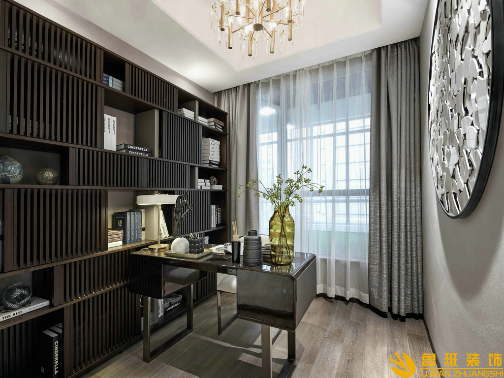 南城都匯140平設(shè)計裝修書房