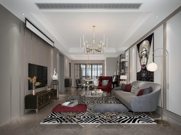 藍(lán)光公園悅府145平輕奢設(shè)計裝修