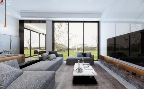 麓湖藍花嶼360平別墅設計裝修