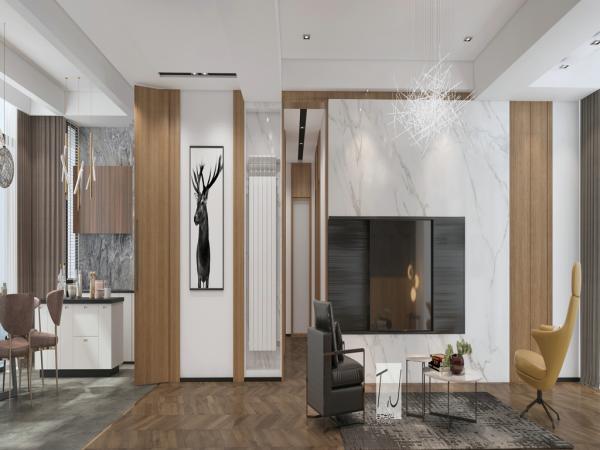 華僑城161平現(xiàn)代設計裝修