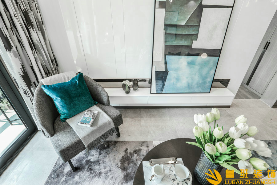 翡翠城170平設計裝修休閑廳