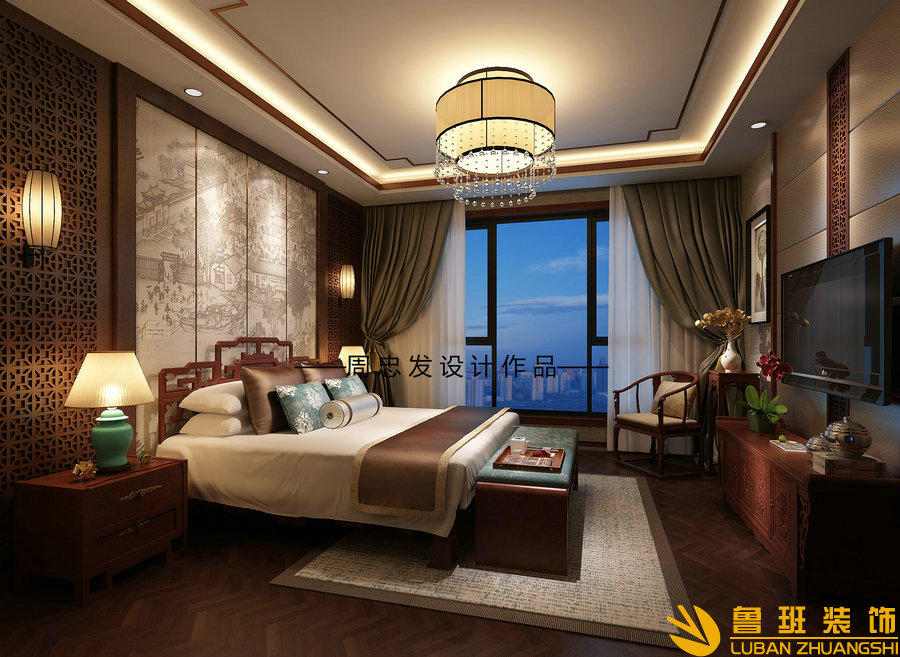 保利康橋198平設(shè)計裝修主臥