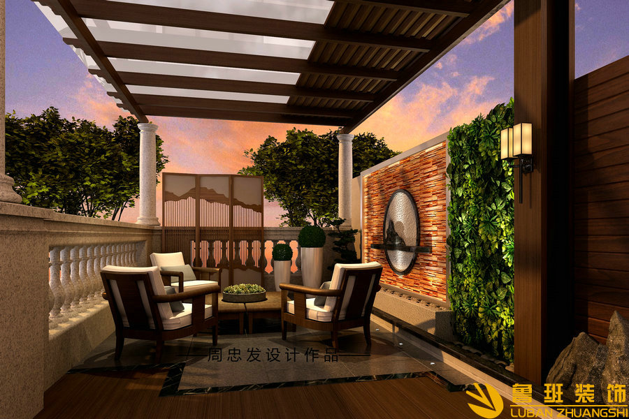 中鐵西派瀾岸別墅設計裝修花園