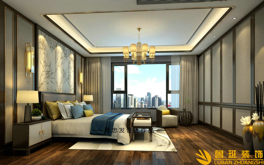 中鐵西派瀾岸別墅設計裝修臥室