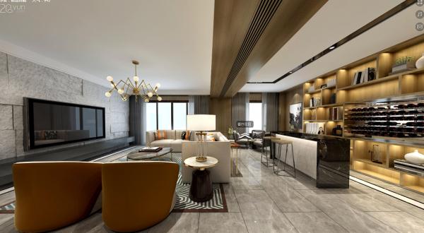 成都龍湖世紀峰景380平米設計裝修