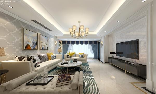 成都融創四海云庭270平設計裝修