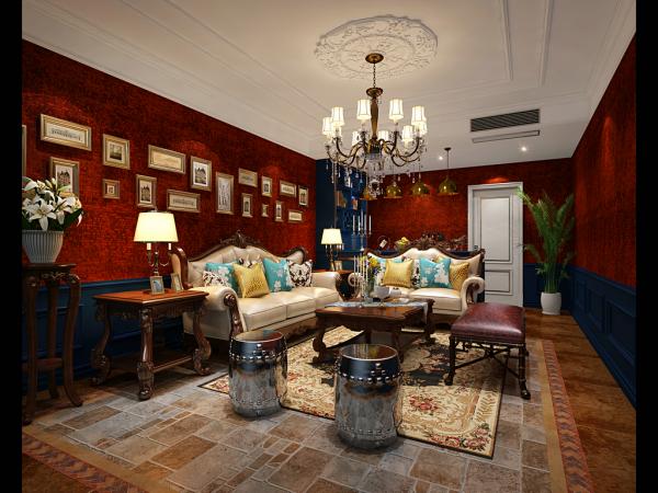 彩疊園260平美式輕奢裝修設計