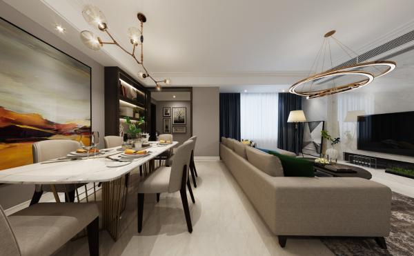 成都保利·錦湖林語144平現代裝飾設計