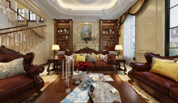 成都蔚藍卡地亞400平歐式別墅裝修設計