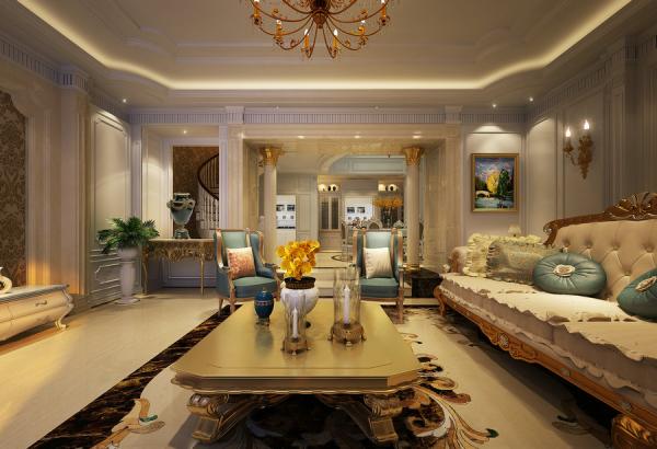 中海央墅500平歐式別墅裝修設計