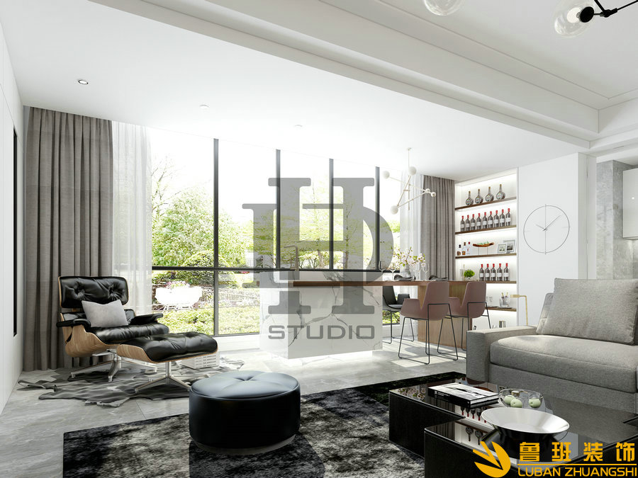 雍景閣280平別墅現(xiàn)代裝修設(shè)計(jì)餐廳