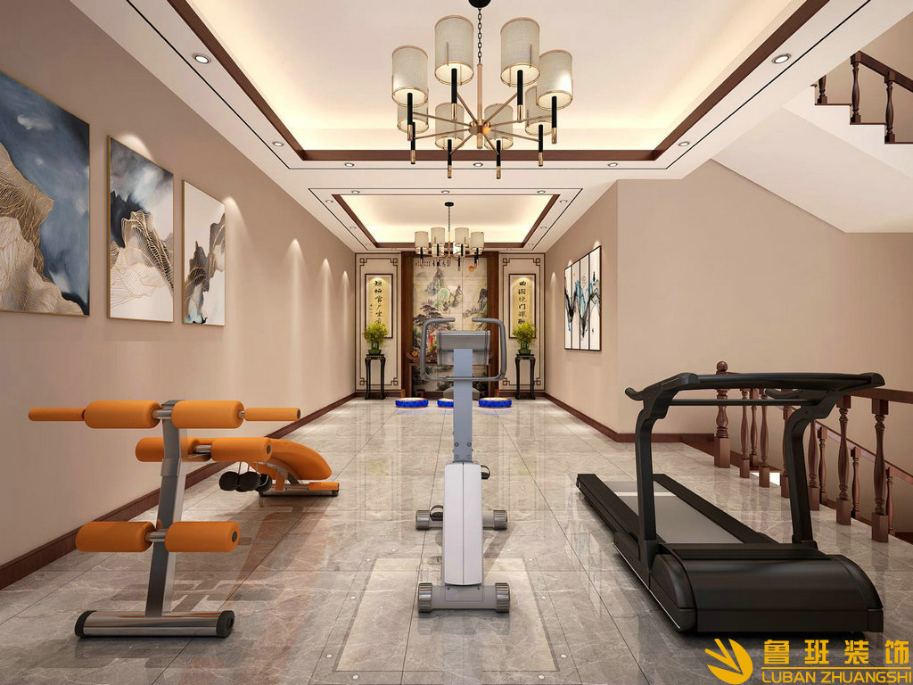 南郡七英里500平新中式別墅裝修設計休閑區