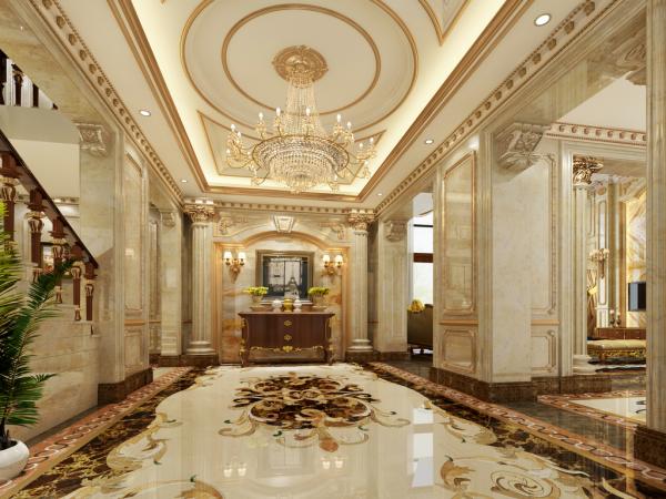 綿陽自建別1200平法式別墅裝修