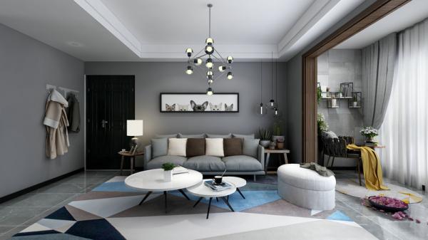 九里晴川125㎡北歐風格裝修設計