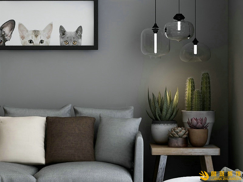 九里晴川125㎡北歐風(fēng)格裝修設(shè)計軟裝搭配